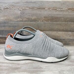 KURU Stride Womens Shoes Size 9.5 Slate Gray Knit Mesh Slip-On Walking Sneakers